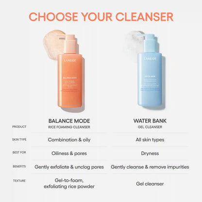 Balance Mode Rice Foaming Deep Cleanser