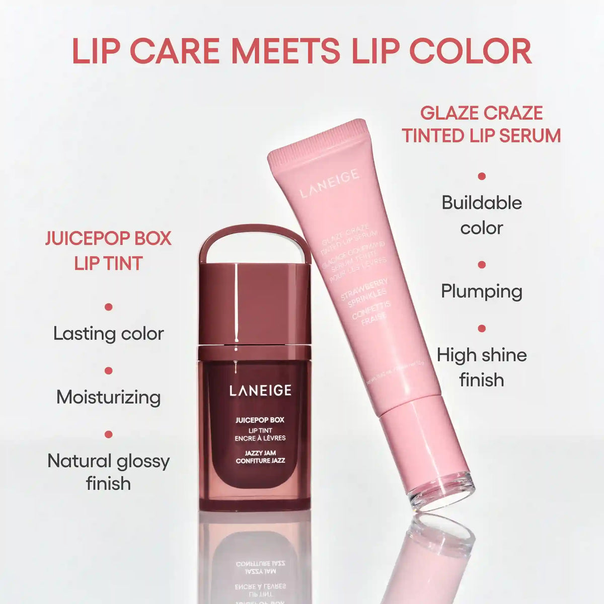 Glassy Lip Minis 3 Pc. Glaze Craze Tinted Peptide Lip Serum Gift Set